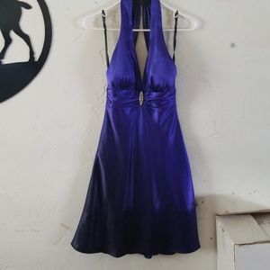 Dress Ombre blue cocktail prom